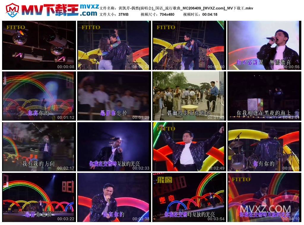 黄凯芹-偶然(演唱会)_国语_流行歌曲_MC206409